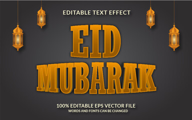Eid Mubarak Editable Text Effect