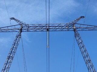 power lines, 750 kW, Power line under high voltage 