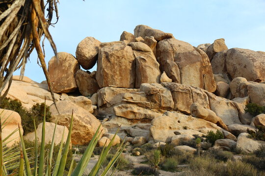 Gro&szlig;e Granitfelsen im Joshua Tree Nationalpark