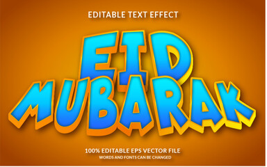 Eid Mubarak Editable Text Effect