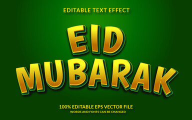 Eid Mubarak Editable Text Effect