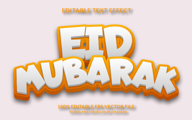 Eid Mubarak Editable Text Effect
