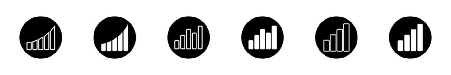 Data statistic concept. Vector icon diagram illustration. Financial stats symbol.