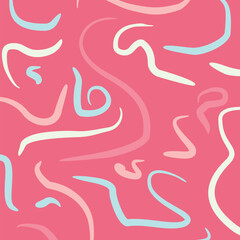 Fototapeta premium abstract hand drawn doodle background, seamless arch pattern with interesting shapes. vector illustration