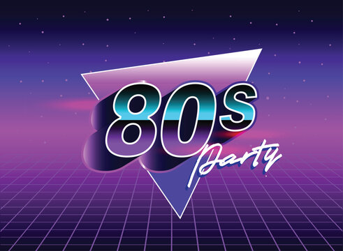 Retro 80s sci-fi futuristic style background with supercar. Vector retro futuristic synth wave illustration in 1980s posters style. Retro Nostalgic vaporwave cyberpunk artwork with vibrant neon colors
