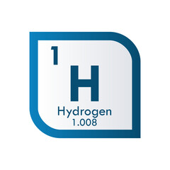 hydrogen icon set. vector template illustration  for web design