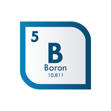 boron icon set. vector template illustration  for web design