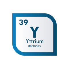yttrium icon set. vector template illustration  for web design