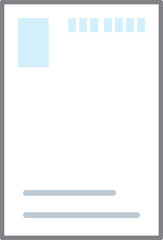 印刷媒体のシンプルなイラスト