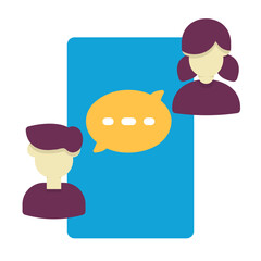 business 4, conversation icon