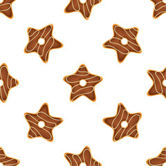 Pattern homemade cookie different taste in pastry biscuit