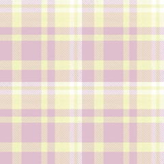 Pastel Plaid Pattern Fashion Design Texture Is Woven in a Simple Twill, Two Over Two Under the Warp, Advancing One Thread at Each Pass.