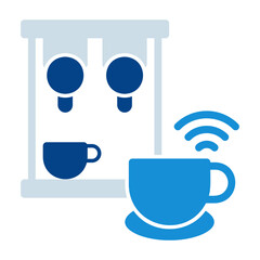 internet of things, coffee maker icon