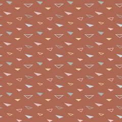 Vector seamless pattern for baby shower with cute baby elements footprints, babycloths and baloons. Nice printing design for fabric, paper or wallpaper that can be used for baby shower party.