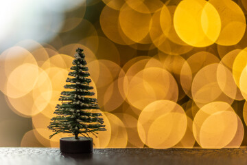 Weihnachtsdeko mit Bokehbeleuchtung