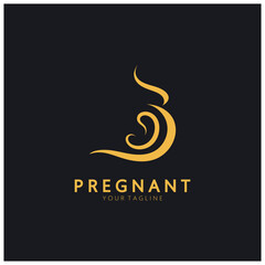 Fototapeta na wymiar Pregnant logo template vector icon