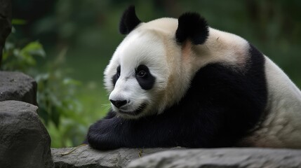 panda photorealistic, generative AI