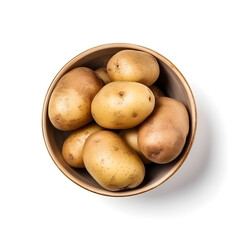Fototapeta na wymiar Bol de pommes de terre, patates / Bowl of potatoes, potatoes