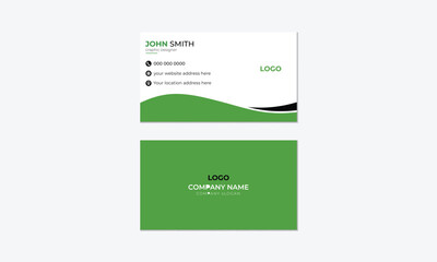 Professional Modern Creative and Clean Vector Business Card Template Design.
