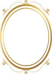 高級感のあるアンティークなフレーム　ゴールド