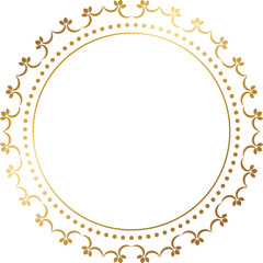 高級感のあるアンティークなフレーム　ゴールド