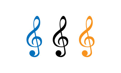 Obraz premium music note icon vector illustration design