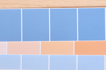 pastel blue and orange paper background