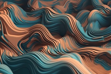 Abstract 3D Background, Generative AI
