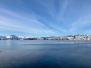 view of Tromso in the winter 