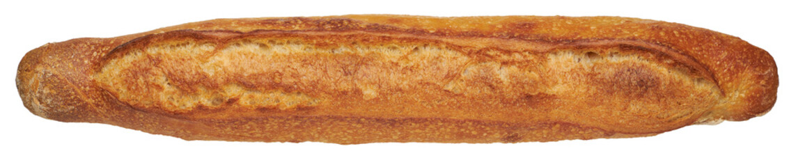 Fresh traditional french baguette isolated