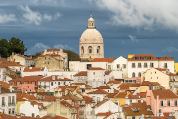Fototapeta premium National Pantheon and Lisbon cityscape, Portugal