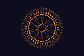 Luxury Golden Royal Mandala Design Vector for Background. Golden mandala design. Islamic background design