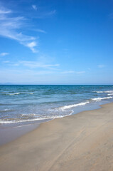 Landscape of Non-Nuok Beach in Danang, Vietnam.
