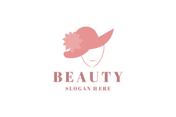Beauty logo design for feminine. Cosmetic logo design. Skin care logo for cosmetics. Fashion logo for girls