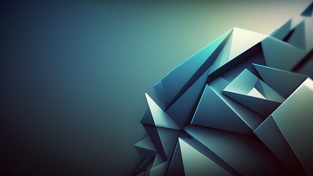 Blue 3D Backdrop, Background / Wallpaper, Home Screen / Lock Screen, Power Point Presentation concept, ppp, generative ai
