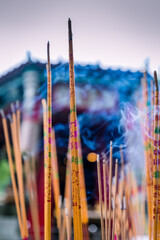 Incenses in  Buddhist temple, Hong Kong