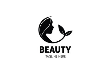 Beauty logo design for feminine. Cosmetic logo design. Skin care logo for cosmetics. Fashion logo for girls