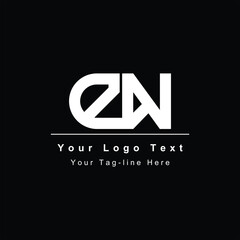 Elegant initial DN or ND design logo template