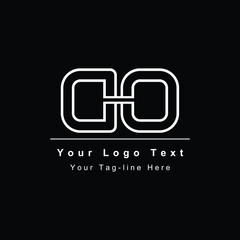 Elegant Initial Letter DO logo design
