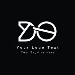 DO or OD design logo abstract