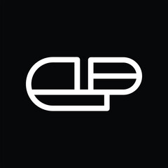 DP PD D P initial based letter icon logo