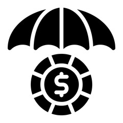 insurance glyph icon