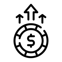 increase line icon