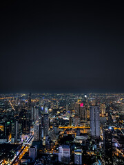 Fototapeta na wymiar 킹 파워 마하나콘에서 본 방콕의 야경