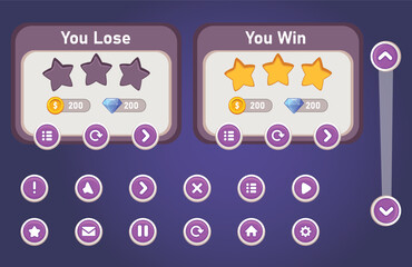 List of mobile games , Game UI kit ,  user interface ui - ux