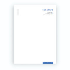Simple and clean letterhead design
