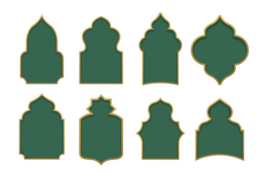 Islamic Arch Frame Vector Collection 