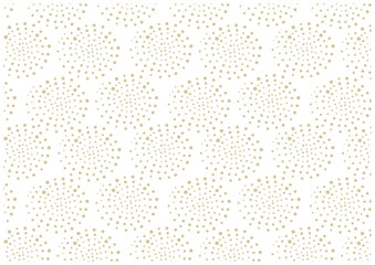 手描きのドットのサークルの背景（ベージュ）