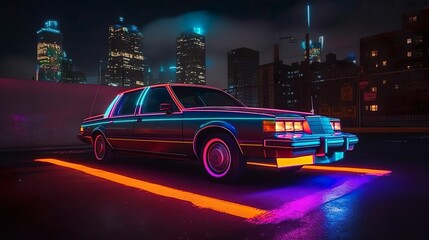 Obraz na płótnie Canvas Back to the Future: Capturing the Essence of the 80s