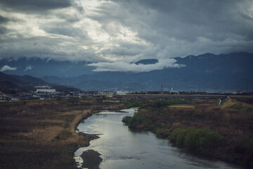 view of the river in the city
